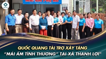 QUỐC QUANG TÀI TRỢ XÂY TẶNG MÁI ẤM TÌNH THƯƠNG TẠI XÃ THẠNH LỢI