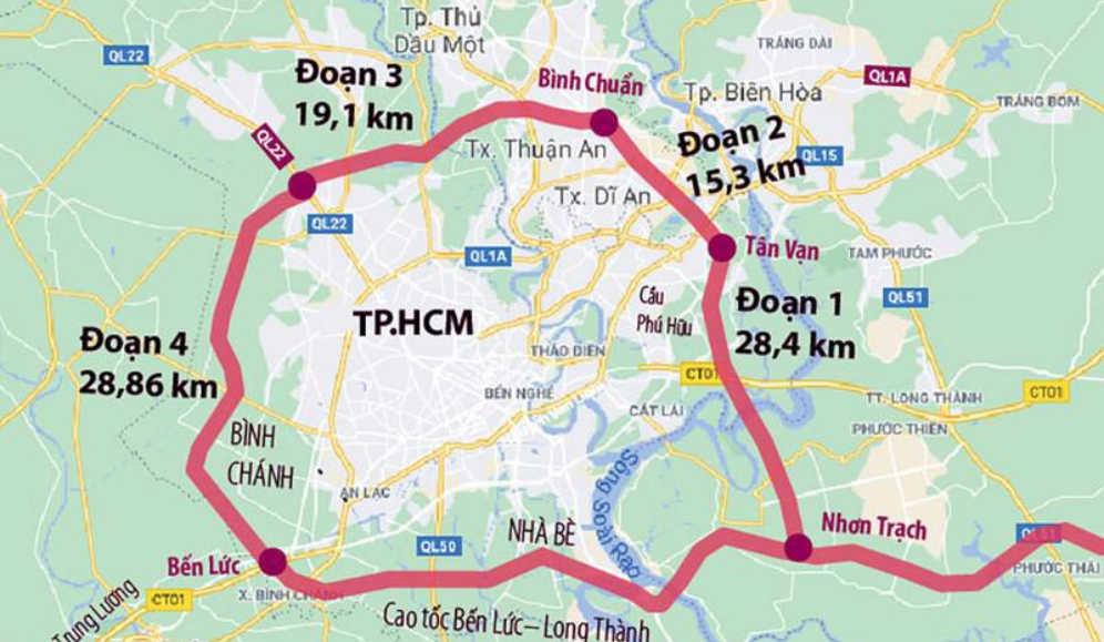 Dự án Vành đai 3 Tây Ninh - đoạn tuyến thuộc vành đai 3 TP.HCM đi qua địa bàn tỉnh - hiện đã hoàn thành hơn 82%